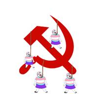 communism flag:transgender_pride_flag hammer_and_sickle hanging meta:tagme tranny troon variant:bernd white_background ywnbaw // 1000x1000 // 168.6KB