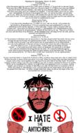 2025 CHRISTIAN_GEMERALD antichrist bible bloodshot_eyes christianity cross gospel i_hate march_19 matthew_(bible) muscular_male psalm_(bible) reading romans_(bible) samuel_(bible) satanic satanism schizo schizophrenia shirts upside-down_cross // 1236x2048 // 1.0MB