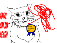 animal arm award cat cat_ear ear glasses nose stubble text variant:catjak whisker white_background white_skin // 933x700 // 87.4KB