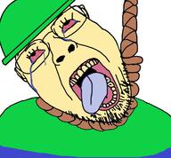 bandu blue_pants crying dave_and_bambi dead fnf fnf_pedo friday_night_funkin friday_night_funkin' green_hat green_shirt rope tranny variant:bernd // 760x704 // 252.3KB