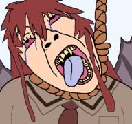 ack anime crying epi female gooner itadaki_seieki mari_setogaya nsfw red_hair rope tongue vampire variant:bernd wing yellow_teeth // 771x723 // 112.4KB