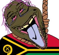 ack brown_troonjak country deformed flag flag:vanuatu purple_hair rope trend:slopjak troon vanuatu variant:bernd // 786x733 // 488.9KB