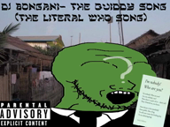 africa ai_but_not_completely_ai_doe dj dj_bongani dumbass green_skin hebrew_text irl_background literal_who meta:ai_generated meta:namefags mouth_open music nobody parental_advisory poem question_mark quiddy_(user) slum suno_ai text variant:soyak // 960x720, 212.7s // 18.5MB