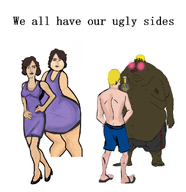 artist:romanian_schizo big_booty blond brown_hair cartoon demoralized dress fat fatass nate_higger's_distant_cousin_(cape_rrackers) obese parody purple_dress shorts subvariant:beast variant:alicia variant:meximutt weightgain white_skin woman // 989x1019 // 250.9KB