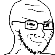 artist:swede closed_mouth glasses smile smug soyjak stubble subvariant:soyak_(smug) swede_(artist) template variant:soyak // 644x800 // 25.9KB