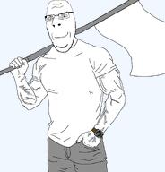 flag holding_flag holding_object muscles smug subvariant:muscular_chud2 subvariant:nucob template variant:cobson // 1280x1335 // 371.8KB