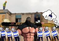 ack balaclava bara black_shirt bomb buff bvll dead glasses hamas hanging headband history irl irl_background islam israel judaism long_nose mge missile muzzie nipple pager palestine paper rocket rope star_of_david subvariant:hornyson team_fortress_2 thought_bubble tongue variant:bernd variant:cobson variant:soyak // 1920x1330 // 233.8KB