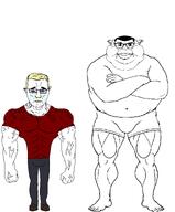 RETURN aryan aryan_beast blackpill crying full_body height_difference leaking leg_day mucus muscles muscular_male subvariant:branigger subvariant:muscular_chud superior variant:brandon variant:chudjak // 2480x3000 // 139.1KB