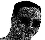 artist:conservativewaluigi chud closed_mouth dead_inside depressed glasses nas:wojak subnas:depressed_wojak template variant:chudjak variant:wojak void withered // 482x427 // 121.3KB
