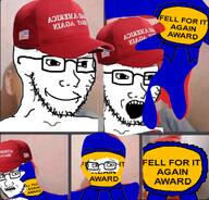 award fell_for_it_again_award maga maga_hat make_america_great_again soyjak transformation united_states variant:soyak // 1080x1037 // 1.1MB