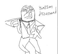 clothes dissapointed dissaproves drawn glasses grown sad suit suit_and_tie thumbs_down variant:sidjak // 1116x1037 // 116.6KB