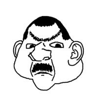 angry country ear erdogan frown hair mustache soyjak turkiye unibrow variant:ishish_soyak_ears // 750x750 // 15.1KB