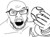 angry dall_e glasses holding_object meta:ai_generated open_mouth tennis tennis_ball variant:feraljak // 1662x1258 // 519.7KB