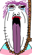 bloodshot_eyes crying flag:transgender_pride_flag hanging lipstick mouth open purple_hair purple_tongue rope tongue tranny transparent_background variant:htsmvirus // 368x634 // 54.9KB