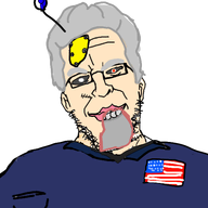 bot dark_place glasses grey_hair jeffrey_epstein red_eyes shadow skeleton smile variant:epsteinjak white_skin // 516x516 // 103.8KB