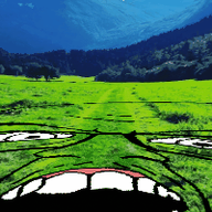 animated glasses grass irl mustache open_mouth soyjak variant:feraljak // 200x200 // 887.8KB