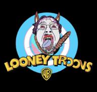 ack bloodshot_eyes cartoon clothes crying flag glasses hair hanging looney_tunes mustache open_mouth pun purple_hair rope soyjak stubble suicide text tongue tranny variant:bernd yellow_teeth // 1024x975 // 902.8KB