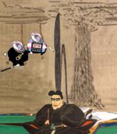 anime asian asian_man balls bbc classical_art_parody countrywar deformed fat hanging i_paused_my japan katana loli lynching painting penis rope shogun subvariant:perceptive_chud suicide sword tokugawa_shogunate tranny tree trend:slopjak twp variant:bernd variant:chudjak wmaf // 1890x2147 // 4.1MB