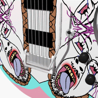 animated dead guitar hanging musical_instrument mustache purple_hair rope soyjak suicide tongue tranny variant:bernd yellow_teeth // 400x300 // 781.8KB