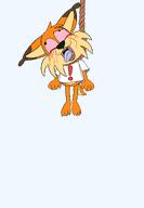 bloodshot_eyes bobcat bubsy clothes furry furry_death noose op_is_a_retarded_lazy_faggot_for_not_tagging_his_own_shit open_mouth soyjak suicide tongue variant:bernd video_game // 1597x2308 // 171.0KB