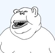 black_sclera dean ear fat gynaecomastia lips merge mutt open_mouth series:muttverse soyjak subvariant:impish_amerimutt subvariant:meximerican template transparent_background variant:impish_soyak_ears variant:meximutt // 888x849 // 13.8KB