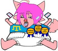 Astrofene_(namefag) CrimeanChud_(namefag) award awards body boykissersilly_cat crimean_tatar diaper ear eyes femboy flag:crimean_tatar flag:femboy_pride_flag flag:transgender_pride_flag furfag furry hand hands_up headless holding_flag meta:nas mouth namefag_drama open_mouth pig pink_skin subvariant:pissbaby tranny twinkjak variant:bernd white_skin wolf // 1920x1700 // 779.5KB