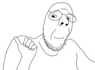 soyjak thumbs_down variant:npestajak // 767x570 // 6.6KB