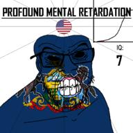 angry animal bald bird black_eyes black_hole black_sclera clenched_teeth closed_mouth cracked_teeth drool eagle ear flag flag:pennsylvania flag:united_states glasses hair horse iq iq_bell_curve mustache nightmare_fuel no_pupils pennsylvania profound_mental_retardation retard soyjak star_(symbol) state stubble text united_states variant:feraljak wrinkles // 1024x1024 // 246.5KB