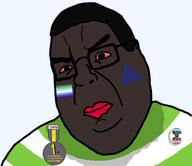 award black_skin bloodshot_eyes boylover_symbol clothes faggot flag:gay_pride_flag flag:pedophilia_pride_flag hair jartycuck love_is_love nigger pedophile red_lips shotapedo shoyta_pedo shoyta_pedo_nigger slopjak striped_shirt subvariant:shotchud sweating variant:chudjak variant:shotjak // 1273x1100 // 36.1KB