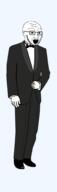 clothes full_body glasses hand open_mouth soyjak stubble suit variant:soyak // 600x2028 // 161.0KB