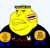 award blood bloodshot_eyes flag:thailand mutt obese pretty_blood thailand variant:meximutt yellow_skin // 888x849 // 138.1KB