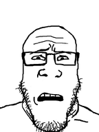 bald disgusted glasses looking_at_you meta:not_oc open_mouth stubble subvariant:neutralplier teeth variant:markiplier_soyjak white_background // 600x800 // 64.0KB