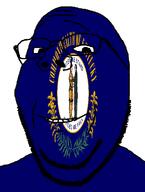 flag flag:kentucky glasses kentucky looking_at_you smile soyjak stubble subvariant:wholesome_soyjak teeth template text united_states variant:gapejak // 582x772 // 43.9KB