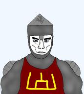 armor blue_eyes chain_mail chainmail grand_duchy_of_lithuania helmet historical history leitis lithuania scar shoulder_armor shoulder_pad subvariant:muscular_chud symbol variant:chudjak // 1075x1203 // 329.3KB