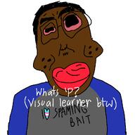'p black_skin clothes jartycuck meta:op_is_a_shalala_for_not_adding_a_variant_tag red_lips subvariant:patrick tiktok variant:chudjak // 1040x1040 // 55.5KB