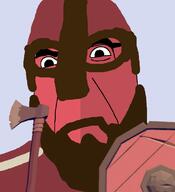 axe beard helmet no_mouth shield totally_accurate_battle_simulator variant:cobson video_game viking warrior // 721x789 // 97.7KB
