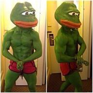 amphibian buff cosplay frog irl mask meta:not_oc muscles nas:pepe pepe pepe_the_frog red_pants sad // 340x340 // 22.8KB amphibian buff cosplay frog irl mask meta:not_oc muscles nas:pepe pepe pepe_the_frog red_pants sad // 340x340 // 22.8KB