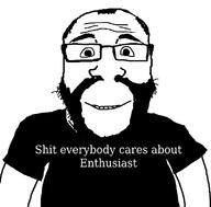 balding beard careless closed_mouth clothes enthusiast glasses hair smile soyjak subvariant:science_lover text tshirt variant:markiplier_soyjak // 800x789 // 24.5KB