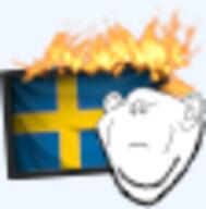 closed_eyes ear fire flag flag:sweden hair hearts_of_iron its_over soyjak stubble sweden text tno variant:impish_soyak_ears // 56x57 // 6.0KB