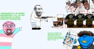 ak47 angry blood bloodshot_eyes euromutt evil greentext gun gunshot happy_merchant holding_gun holding_phone islam israel jewswish_nose muslims palestine pointing russia shitskin smug sonic_the_hedgehog tmd total_muslim_death tranny transgender_flag twitter ukraine variant:bernd variant:chudjak variant:impish_soyak_ears variant:markiplier_soyjak zoomer zoomer_hair // 2102x1104 // 1.3MB