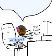 Albert(namefaggot) albert albert_(user) angry anime bloodshot_eyes book brown_skin chair clothes computer crying desk glasses hair hair_bow hair_ribbon hat keyboard monitor namefag_drama namefags open_mouth queen_of_hearts soybooru soyjak speech_bubble_empty stick_chan stickman stubble text tippy translucent translucent_background transparent transparent_background typing v-shaped_eyebrows variant:cryboy_soyjak // 368x395 // 31.2KB