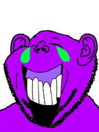 ear geg kek laughing purple_skin stubble tear teeth variant:impish_soyak_ears // 598x800 // 16.8KB
