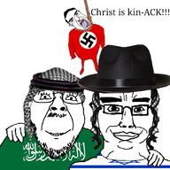 ack chud_troon_alliance david_star friendship islam israel jews judaism muslims nazism rope saudi_arabia subvariant:patrick total_cracker_death variant:bernd variant:chudjak // 1080x1080 // 553.0KB