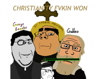 atheism atheistcuck beard catholicism christianity closed_mouth clothes cross fedora galileo george_lemaitre glasses hair hat saint stubble subvariant:neutralplier subvariant:wholesome_soyjak subvariant:wholyjak variant:gapejak variant:markiplier_soyjak variant:smugjak // 1211x993 // 445.9KB