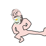 animated baby beard dance full_body impdance kazotsky_kick pacifier small_eyes variant:gapejak // 680x566 // 247.8KB