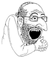 beard clothes glasses happy_merchant hat jewish_nose jews judaism kike kippah merchant open_mouth soyjak variant:merchantjak // 427x491 // 45.8KB