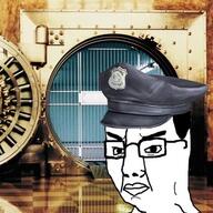 closed_mouth clothes hat meta:tagme police variant:chudjak vault // 423x423 // 49.5KB