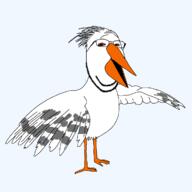 animal beak bird feather full_body glasses kagu open_mouth series:animaljaks soyjak stubble variant:gapejak // 1200x1200 // 26.1KB