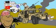 3soyjaks afghanistan aftermath amerimutt arm black_lives_matter blacked blood bomb brown_skin closed_mouth clothes dead ear flag frown glasses gun hand hat helmet humvee ied iraq islam its_over lgbt marpat mcdonalds military raised_fist_(symbol) smile smoke soyjak star star_of_david stubble subvariant:wholesome_soyjak taliban text the_simpsons think_bubble thought_bubble tranny truck united_states variant:feraljak variant:gapejak variant:impish_soyak_ears war // 1280x633 // 149.7KB
