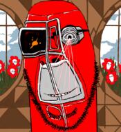 atomic_heart closed_mouth concerned ear flower glasses inhuman laser multiple_soyjaks plant robot sci-fi smile stubble variant:cobson variant:soyak video_game // 775x849 // 397.2KB